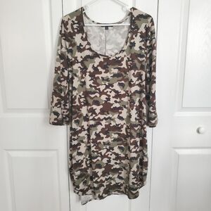 Forever21 Camo Stretch Dress Women's Size 3X